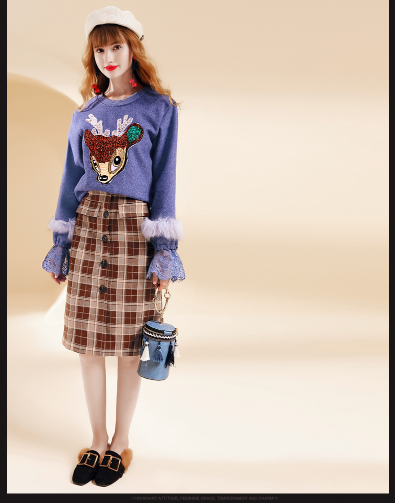 芙娜妮蕾丝拼接连衣裙左侧