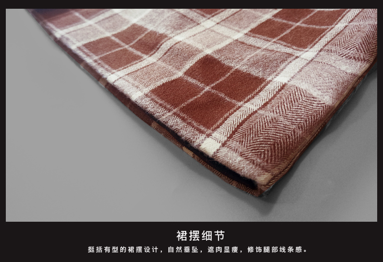 芙娜妮蕾丝拼接连衣裙裙摆细节