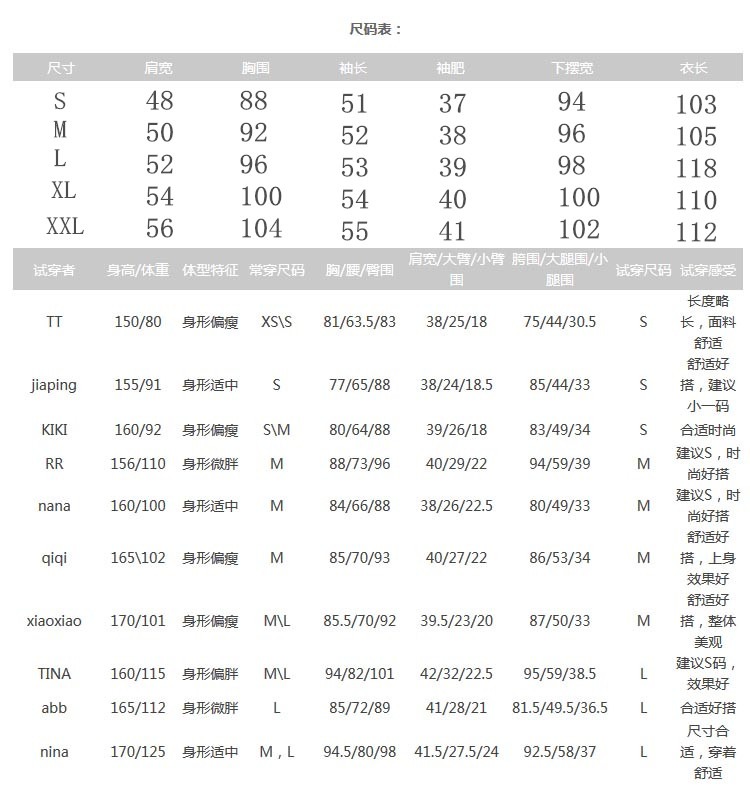 尺寸参考